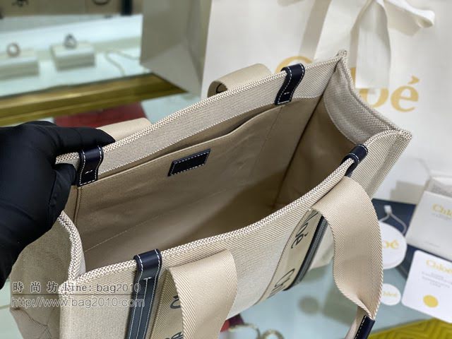 Chloe女包 克洛伊經典Woody Tote中號手袋 Chloe帆布托特包購物袋  jjh1252